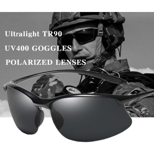 BENZEN Ultra Light TR90 Polarized Men Sunglasses Anti-UV Driving Shades Male Military Sun Glasses Sports Goggles 9522
