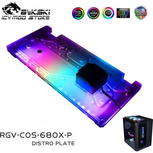 Bykski Waterway Board Reservoir Liquidcooling System Water Tank Acrylic Tranperant for Crystal 680X RGV-COS-680X-P