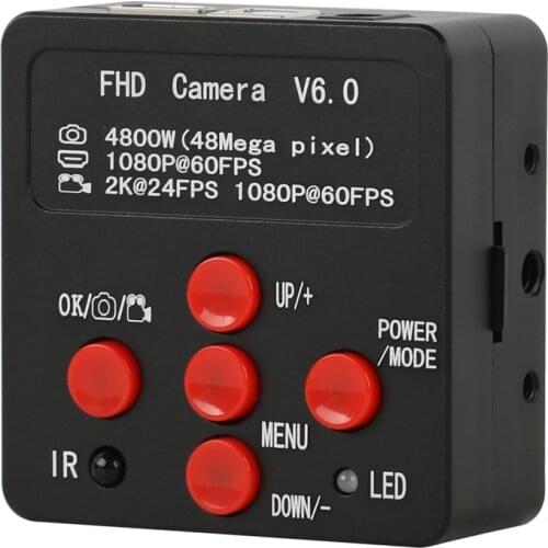 FHD 48MP1080P 2K USB HDMI Digital Industrial Video Microscope Camera C MOUNT Camera With 130X Big View Zoom C mount Lens