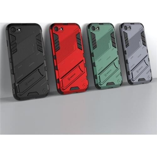 For iPhone SE 2020 Case SE2 Cover Shockproof Bumper Robot Holder Stand Armor Phone Cover For iPhone SE 2 2020 4.7 inch A2275