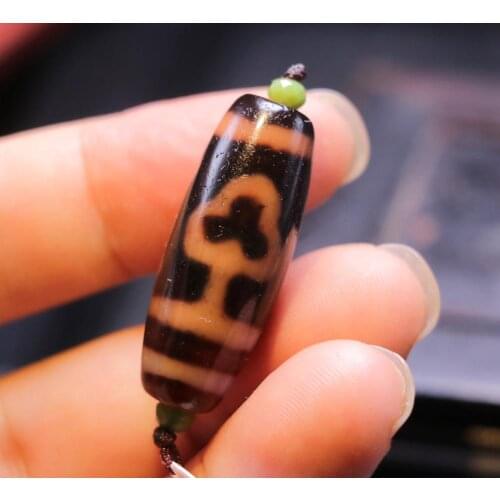 Energy Tibetan Old Oily Agate Patina Orange Color Mercy Bodhi Tree dZi Bead 34MM LKbrother Sauces Top Quality Guarantee