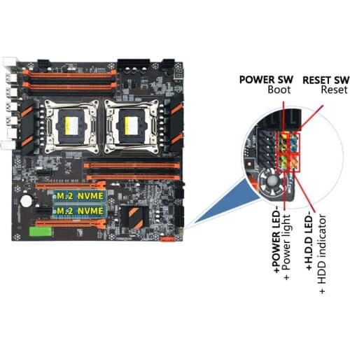 X99 Dual Server Computer Motherboard LGA2011-3 CPU DDR4 Memory Game Mainboard