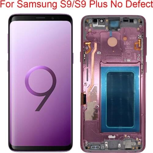 Original Galaxy S9 Plus Screen For Samsung S9 LCD With Frame SM-G965F S9 G960A Display LCD Screen Touch Panel Digitizer Assembly