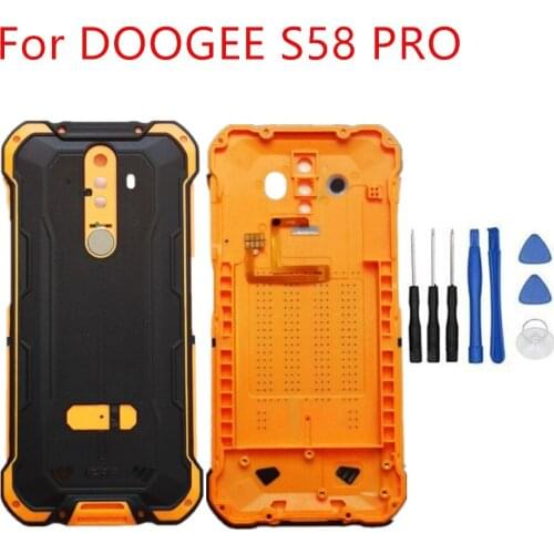 DOOGEE S58 PRO Phone 5.71'' Original New Durable Protective Back Battery Case Replacement Housings Cover+Fingerprint FPC Cable