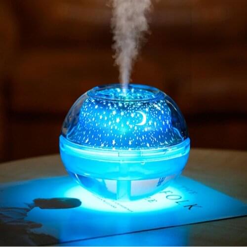 Starry Sky Projection Led Night Light Crystal Humidifier For Home Festive Atmosphere Decoration Lamp With Humidifier