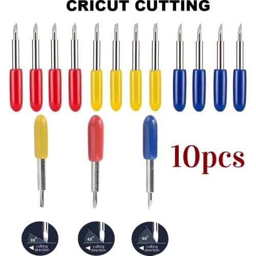 10pcs 30 45 60 Degree Roland Cutter Cricut Cutting Plotter Vinyl Cutter Knife Blades Offset Machine Milling Cutter Router Bit
