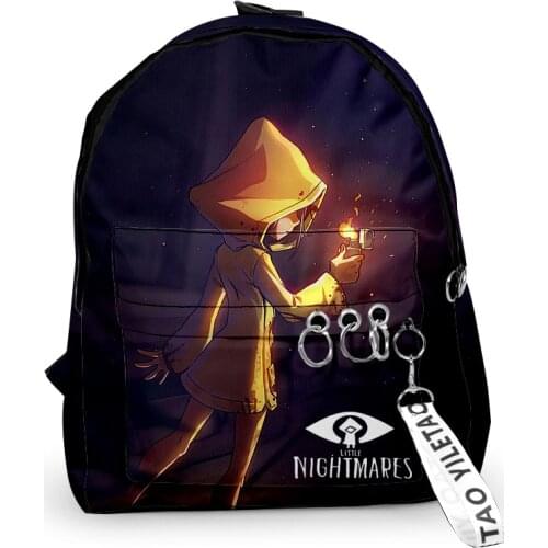 2021 Little Nightmares 3D Print Hip hop Men Women Backpack Oxford hanging buckle Style Girls Child School bag Travel Backpack