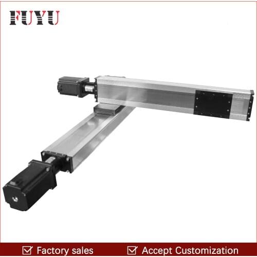 120mm width ball screw motorized linear slide rail stage module cnc motion guide actuator XY stage table nema 34 motor