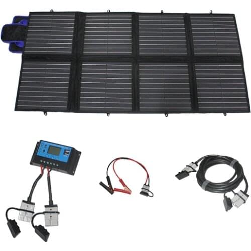 120W folding solar blanket for laptop, system, battery on boat/yacht/car etc