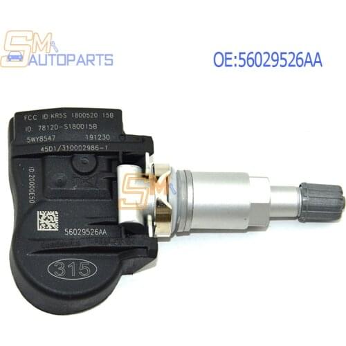 TPMS SENSOR FOR 2005 2006 2007 JEEP GRAND CHEROKEE 315MHz TIRE PRESSURE SENSOR TPMS WIRELESS 56029526AA