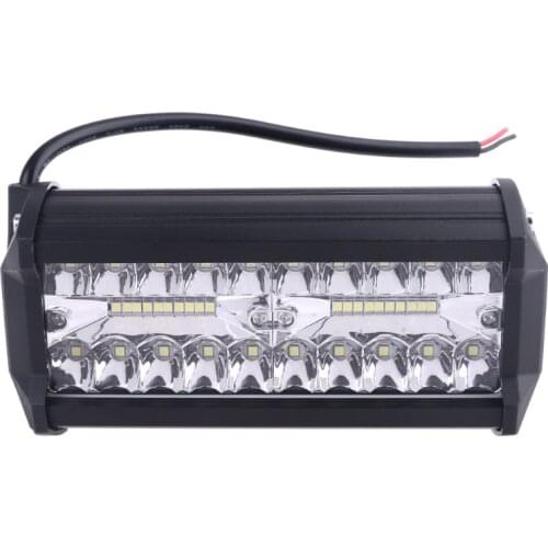 1Pc 7\" 100W LED Work Light Long Bar Flood Spot Beam Waterproof Offroad 4WD E7CA
