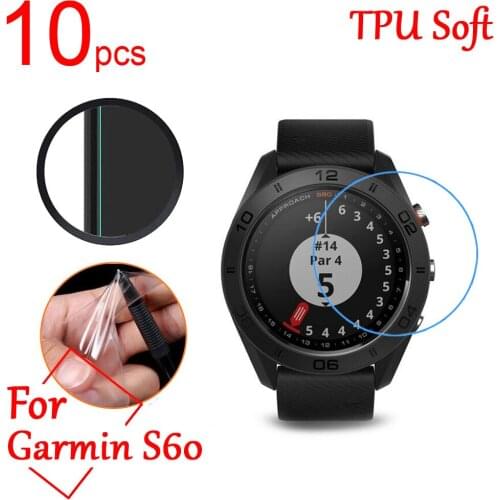 10pcs Ultra Clear TPU Soft LCD Full Screen Protectors cover For Garmin S60 Smart sports Watch GPS Anti-Scratch Protective Film