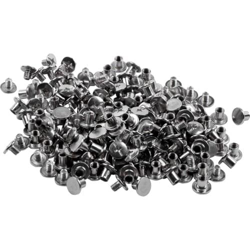 100 set Scrapbook Photo Albums Nickel Plated 5mmx6mm Binding Screw Post