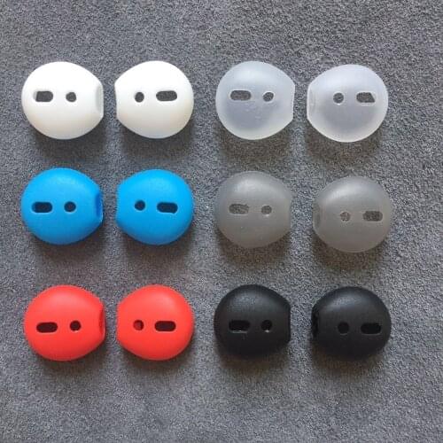 2pcs/pair Ear pads for Airpods Wireless Bluetooth iphone 7 7plus earphones silicone ear caps earphone case earpads eartips
