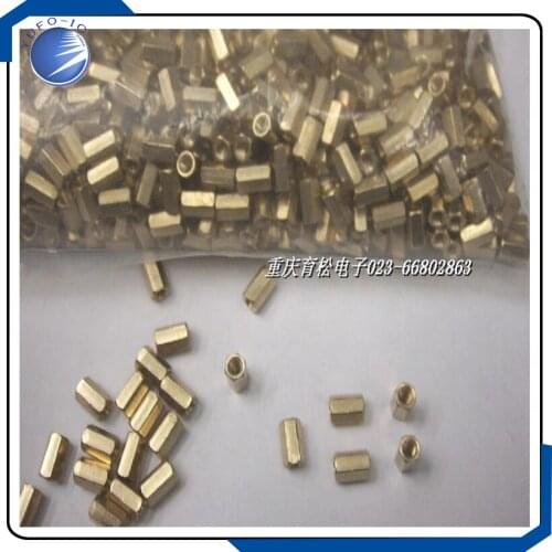 20pcs/Lot 8MM hollow copper pillars M3 8 mm high angle spacer pillars sixConnector