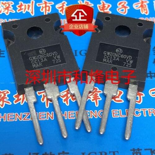 5PCS STGW20NC60VD GW20NC60VD TO-247 30A 100% New&original