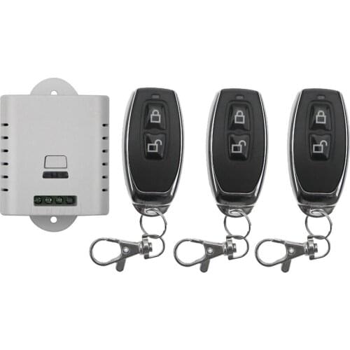 85V 110V 120V 220V 250V 1CH 10A RF Wireless Remote Control Switch teleswitch With 3pcs metal Transmitansmitter For Learning code