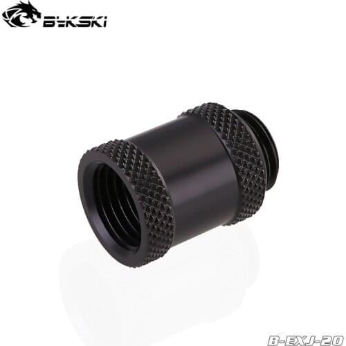 Bykski Male To Female 20mm Extender, Black ,Silver,gold,white,Red,Blue Water Cooling FIttings ,G1/4",B-EXJ-20