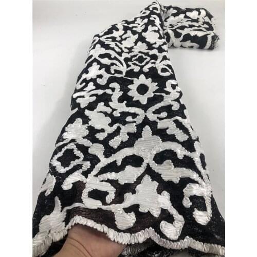 Beautiful pattern mesh embroidery, exquisite African lace fabric, suitable for fashionable ladies' skirts