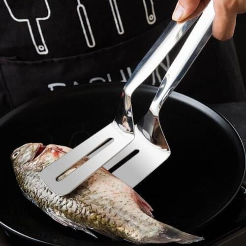 Kitchen BBQ Bread Utensil Set Barbecue Tong Fried Steak Shovel Fried Fish Shovel Clamp Kitchen Bread Meat Clamp Stainless Steel