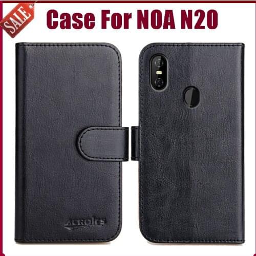 Hot! NOA N20 Case 5.84" 6 Colors Flip Soft Leather Phone Wallet Cover Stand Function Case Credit Card Slots
