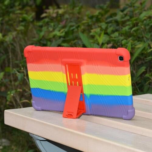 Soft Silicon Shockproof Case Kickstand Cover For Samsung Galaxy Tab A7 Lite 2021 8.7 inch SM-T220 SM-T225 Rubber Kids Funda Capa