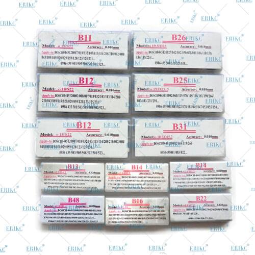 For Bosch Common Rail Injector Adjust Shims B11 B12 B13 B16 B22 B25 B26 B31 B48 Diesel Fuel Gasket Kit Washer Assy