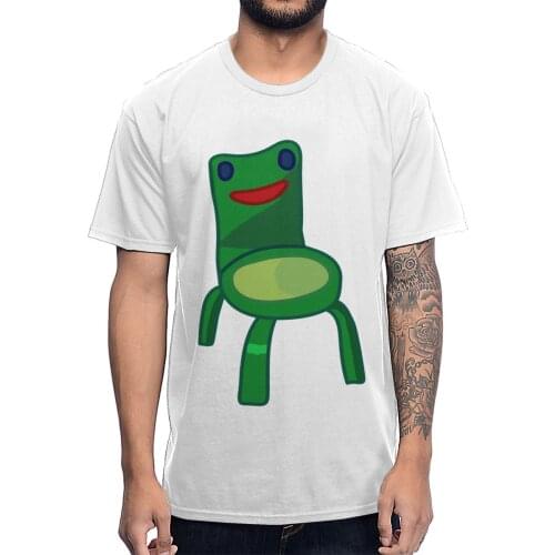 New For Men Animal Crossing Froggy Chair Tee Shirt Soft Cotton Cute Homme T-shirt Plus Size
