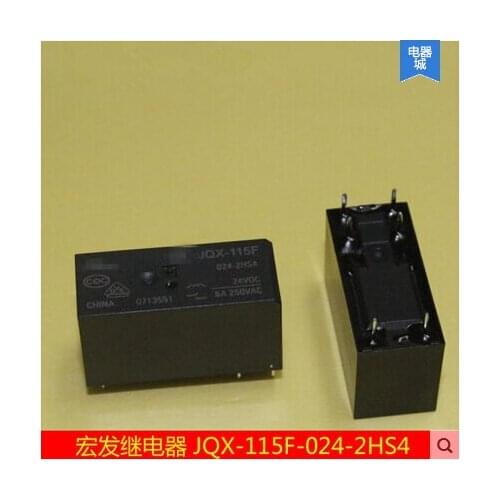 NEW relay JQX-115F 024-2HS4 24VDC JQX-115F-024-2HS4 HF115F-024-2HS4 HF115F 024-2HS4 24VDC DC24V 24V 8A 250VAC 6PIN