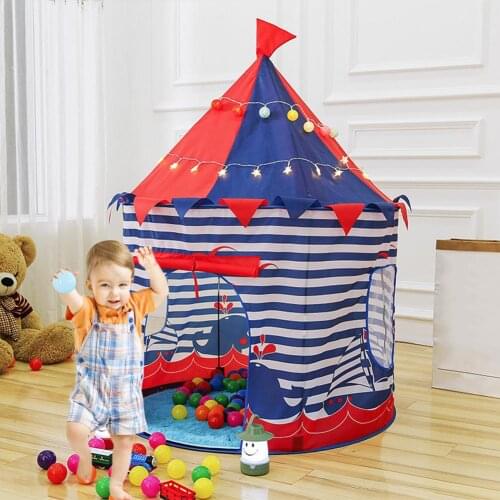 Fine Appearance Castle Tent Kids Play Tent Indoor Tent Game House Princess Yurt Tent For Boys Girls Indoor Have Fun