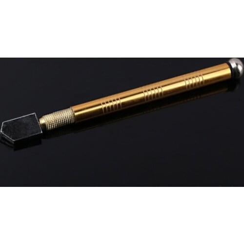 Professional Metal Handle Steel Glass Rhinestone Self-lubricating Oil Feed Tipped Glass Cutter Cutting Craft Glazing Tool