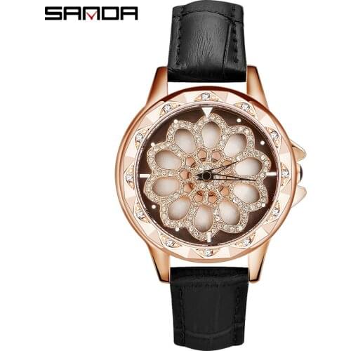 SANDA Ladies Watch With Leather Strap
