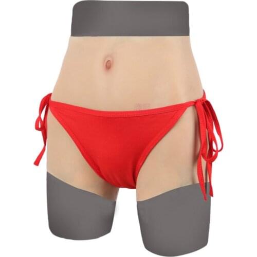 Silicone Drag Shorts Pseudo-girl Boxer Briefs Cross-dress Cosplay Mens Disguise Womens Shaping Slim Transgender Panties