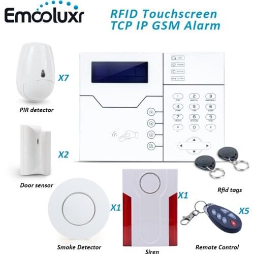 Cyprus Security Alarm System with Anti-pet Motion Detector Smoke Sensor and Outdoor Waterproof Flash Siren