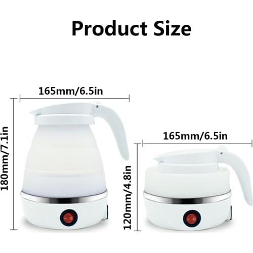 Foldable Travel Electric Kettle Food Grade Silicone Collapsable Portable Water Kettle Mini Home Electric Appliance Convenient
