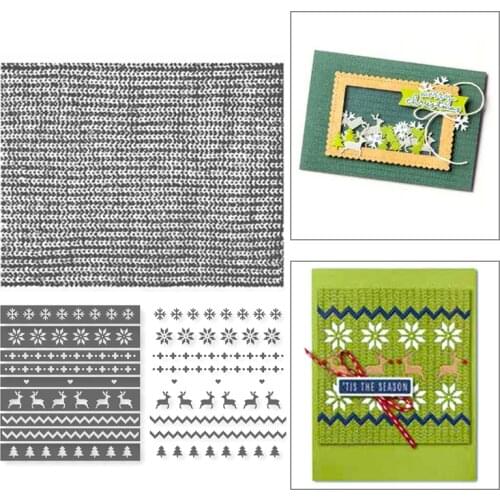 WAVY STRIPES Stamps and Dies Stencils for Decor New Stamps and Dies 2021 Metal Die Cutters for Scrapbooking Christmas Stamping