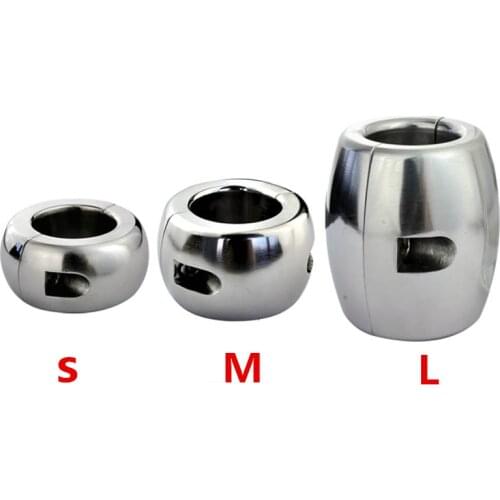 Heavy Stainless Steel Scrotum Ring Pendant Ball Stretching Testis Ball Penis Rings,Male Chastity Device,BDSM Sex Toy for Men Gay
