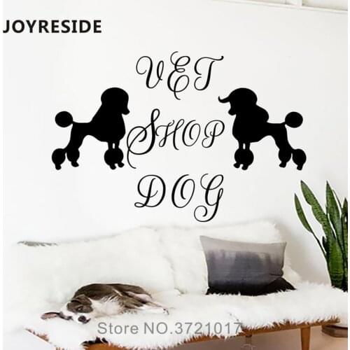 Pet Dog Shop Decoration Wall Decals Dogs Pattern Wall Sticker Home Rooms Cute Decor pet Grooming Animals Vinyl Stickers M268