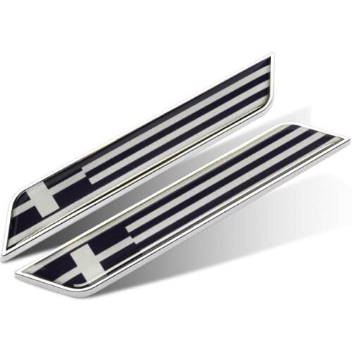 High Quality Car Goods Europe Greece Greek National Falgs Auto Emblem Stickers Covering Scrathes 2020 New Arrival Free Shipping