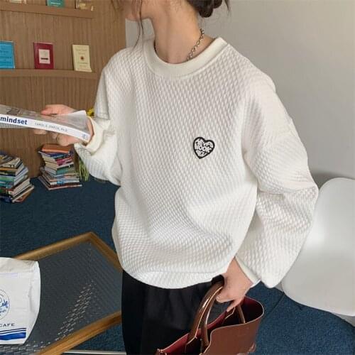 Spring Autumn Embroidery Oversized T Shirt Women Vintage Long Sleeve White Black tshirt Tops t shirt femme camiseta mujer