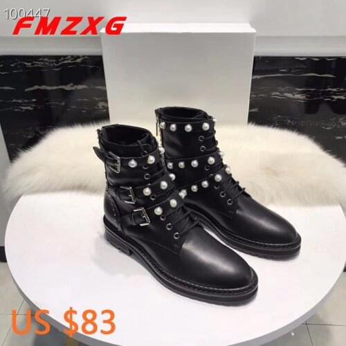 Women Fashion Buckle Elastic Band Boots Genuine Leather Top Designer Luxury Brand Booties Australia Boots Leather Shoe For Women
