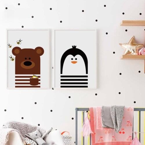 07G Simple Black And White Animal Cat Zebra A4 A3 Canvas Painting Art Print Picture Poster Wall Childrens Room Decoration Mural