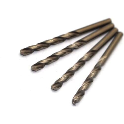 10PCS 5.1mm M35 cobalt-containing straight shank twist drill high quality metalworking