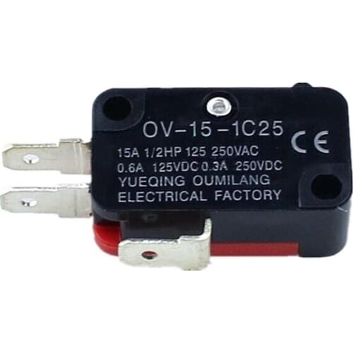 10Pcs V-15-1C25 Micro Limit Switch Long Hinge Roller Momentary SPDT Snap Action