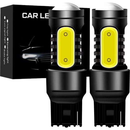 2PCS 1156 BAU15S PY21W BA15S P21W LED Lamp T20 7440 W21W 7443 W21/5W T15 For Car Turn Signal Lights White Amber Red Lighting 12V