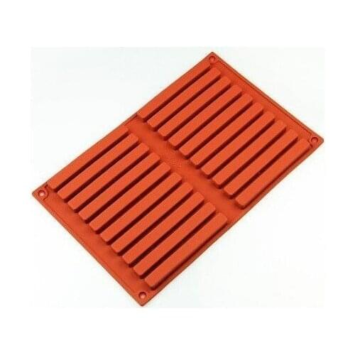 20 Bar Silicone Baking Mold Cake Pan Muffin Cups Handmade Soap Moulds Biscuit Chocolate Ice Cube Tray DIY
