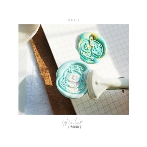 3D coffe cup head customSpecial-shaped Wax Seal StampFire Lacquer Seal Head Wedding Greeting Card Wax Seal