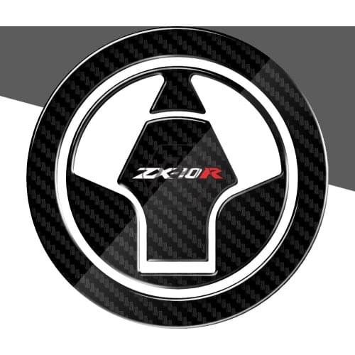 3D Carbon-look Motorcycle Fuel Gas Cap Protector Decals Case for Kawasaki Ninja ZX-10R ZX10R 2006-2015