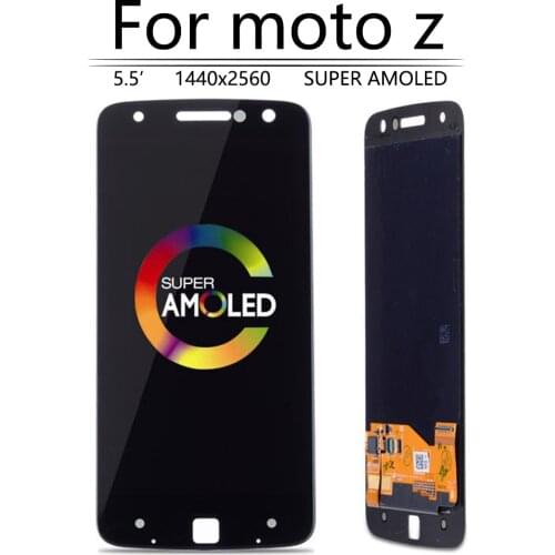 5.5" AMOLED For Motorola MOTO Z LCD Display Touch Screen Digitizer XT1650-01 XT1650-03 For Moto Z Droid with Burn-shadow