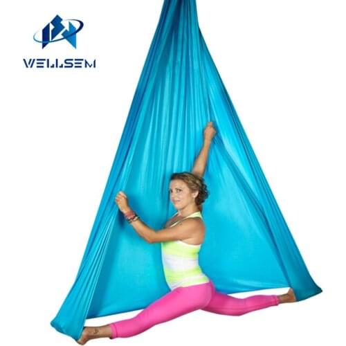 6meter sets home flying Yoga Hammock Swing Trapeze Anti-Gravity Inversion Aerial Traction Device with daisy chain +carabiner